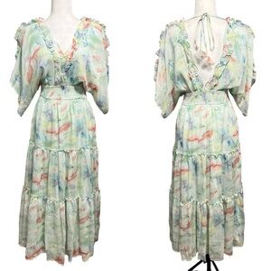 🆕 STORIA Water Paint Strokes Maxi Dress